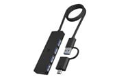 USB hub - ICY BOX IB-HUB1424-C3 - hub - 4 ports USB hub - USB 3.2 - 4 ports - Sort - IB-HUB1424-C3