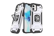 Mobil - Covers & Cases - Wozinsky Ring Armor case for iPhone 14 armored cover magnetic holder ring silver - 9145576265499