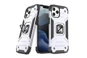 Mobil - Covers & Cases - Wozinsky Ring Armor case for iPhone 14 Pro Max armored cover magnetic holder ring silver - 9145576265635