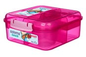Køkkenredskaber - Sistema 1.25L Bento Cube Lunch Pink - 416853