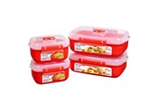 Køkkenredskaber - Sistema Microwave Heat and Eat 4 pack - 82005