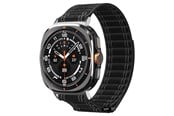 Smartwatch - Tilbehør - Spigen Fabric Band (hook-and-loop) - black - Samsung Galaxy Watch Ultra 47mm - AMP10146
