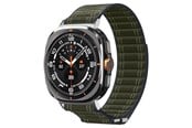 Smartwatch - Tilbehør - Spigen Fabric Band (hook-and-loop) - green - Samsung Galaxy Watch Ultra 47mm - AMP10147