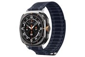 Smartwatch - Tilbehør - Spigen Fabric Band (hook-and-loop) - navy - Samsung Galaxy Watch Ultra 47mm - AMP10148