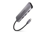 USB hub - AXAGON SuperSpeed USB-C Hub USB hub - USB 3.2 - 5 ports - Sølv - HMC-5
