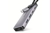 USB hub - AXAGON Combo 5-in-1 USB-C 5 Gbps Hub USB hub - USB 3.1 - 5 ports - Sølv - HMC-5H60