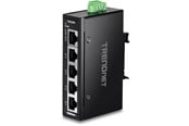 Switch - TRENDnet TI-ELC50 5-Port Industrial Fast Ethernet DIN-Rail Mini Switch - TI-ELC50