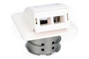 Netværkstilbehør - DIGITUS flush mount outlet housing - for LC/SC adapters - DN-93201