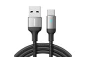 USB kabel - Joyroom Extraordinary Series A10 USB-A / USB-C 3A Cable 1.2 m - Black - S-UC027A10B