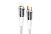 USB kabel - Joyroom  Star-Cloud Series A3 USB-C / Lightning Cable 20W 1.2m with Smart Switch - White - S-CL020A3-white