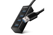 USB hub - AXAGON SuperSpeed USB-A Mini Hub USB hub - USB 3.2 - 4 ports - Sort - HUE-M1A
