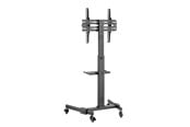 Vægbeslag, AV-Beslag & AV-Møbler - Gembird TV floor stand with caster wheels (tilt) 60" - 100" - Maks 120 kg - Maks størrelse 100" - TVS-100T-03