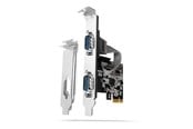 Systemtilbehør (kølepasta mv.) - AXAGON 2 Serial Ports DB9 PCI-Express Card - PCEA-S2N