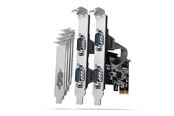 Netværksadapter (netkort, printserver mv.) - AXAGON PCEA-PSN PCIe-Adapter mit 4x Seriell-Ports - ASIX AX99100 Chipsatz interface cards/adapter - PCEA-S4N