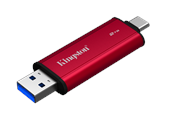 SSD - Kingston Dual Portable SSD - 2TB - Ekstern SSD - Sort - USB 3.2 Gen 2 - SPSD/2TB