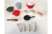 Legekøkken og udstyr - Ecoiffier 100% Chef Pans and Cookware 19dg. - 10991