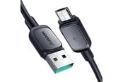 USB kabel - Joyroom Multi-Color Series A14 USB-A / micro USB 2.4A cable 2 m - black - S-AM018A14B