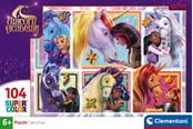 Puslespil - Clementoni Puzzle Unicorn Academy - 6 Portraits 104pcs. Floor - 25094