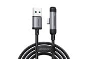 USB kabel - Joyroom S-A56 EnjoyX Series 90° USB-A - USB-C 3A cable 1.2m - black - S-A56_AC