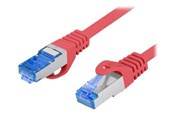 Netværkskabel - Lanberg patch cable - 1 m - red RAL 3017 - Rød - 1m - PCF6A-10CC-0100-R