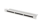 Netværkstilbehør - Lanberg patch panel - 1U - 19" - with shelf - PPUA-1124-S