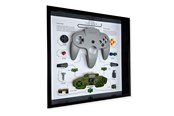 Merchandise - GRC - Retro Art Nintendo N64 Controller Display - Grey - Billede - GRCFNN64G