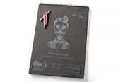 Blokke, Formularer & Notesbøger - SMLT Tegneblok med SORT papir. A3. 165g. - SM105-A3