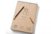 Blokke, Formularer & Notesbøger - SMLT Tegneblok SKITSE NATURAL. A4. 100g. - SM102-A4