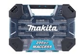 Bor & bits - Makita Drill and Bit Set - 200 Pieces - E-22610
