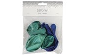 Hobby artikler - SCANSEASON Ballon 8 stk. 23 cm. Blå metallic mix - 100284-1