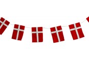 Hobby artikler - SCANSEASON Flagguirlande, Filt, 16 flag, 3 meter. - 100716