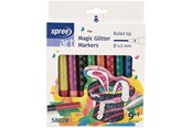 Hobby artikler - SPREE Magic Markers Glitter 9+1 farver - 58028