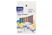 Hobby artikler - SPREE Tusser Glitter 9 stk. VISKBARE - 58029