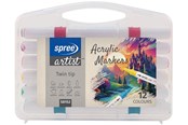 Hobby artikler - SPREE Akryl TWIN MARKER, 12 stk. - 58152