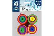 Hobby artikler - CENTRUM Crepepapir i rulle. 4 rll ass.3,5cm*10M - 80314