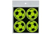Papir, Fotopapir og Etiketter - CENTRUM Refleks stickers 4 stk. ø50mm. Fodbolde - 80383