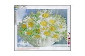 Hobby artikler - CENTRUM Diamond Painting 40*50cm. BLOMSTER - 80901