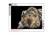 Hobby artikler - CENTRUM Diamond Painting 40*50cm. LEOPARD - 80903