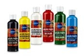 Hobby artikler - CENTRUM Akrylfarve 120ml. flaske. HVID - 80923