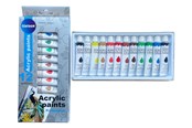 Hobby artikler - CENTRUM Acrylfarver. 12 tuber á 12 ml. - 83561