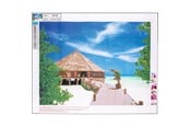 Hobby artikler - CENTRUM Diamond Painting 40*50cm. STRAND M. HUS - 89760