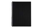 Papir, Fotopapir og Etiketter - BRIGHTOFFICE Kollegieblok A4. LIN. SORT PP 70/70 - 97335