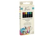Hobby artikler - Creative Craft Group Tusser til porcelæn og glas 6 stk - AR0138/GE