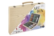 Hobby artikler - Creative Craft Group Art set, 79 dele i trækuffert - AR0973/GE
