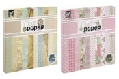 Hobby artikler - Creative Craft Group Papir, 100 ark. 20*20cm. 80 og 200g. ass - CR0060/GE