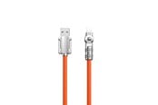 USB kabel - Dudao L24AL USB-A - Lightning angled cable with 180° rotation 30W 1m - orange - 6973687248383