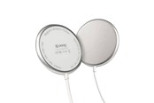 Mobil - Adaptere & Opladere - CRONG MagSpot Wireless Charger – Aluminum MagSafe 15W Inductive Charger (Silver White) - CRG-MS15W-SLV