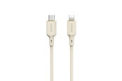 USB kabel - Dudao L7SCL USB-C - Lightning cable 30W 1m - beige - 6976625331079