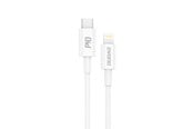 USB kabel - Dudao L6X USB-C - Lightning PD 20W 1m Cable - White - 6970379617649