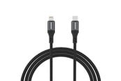 USB kabel - Dudao  L3CL USB-C - Lightning 30W Braided Cable 1.2m - Black - 6976625333073